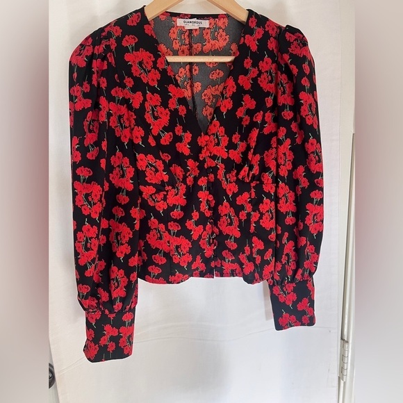 GLAMOROUS fitted button front blouse - Picture 5 of 12